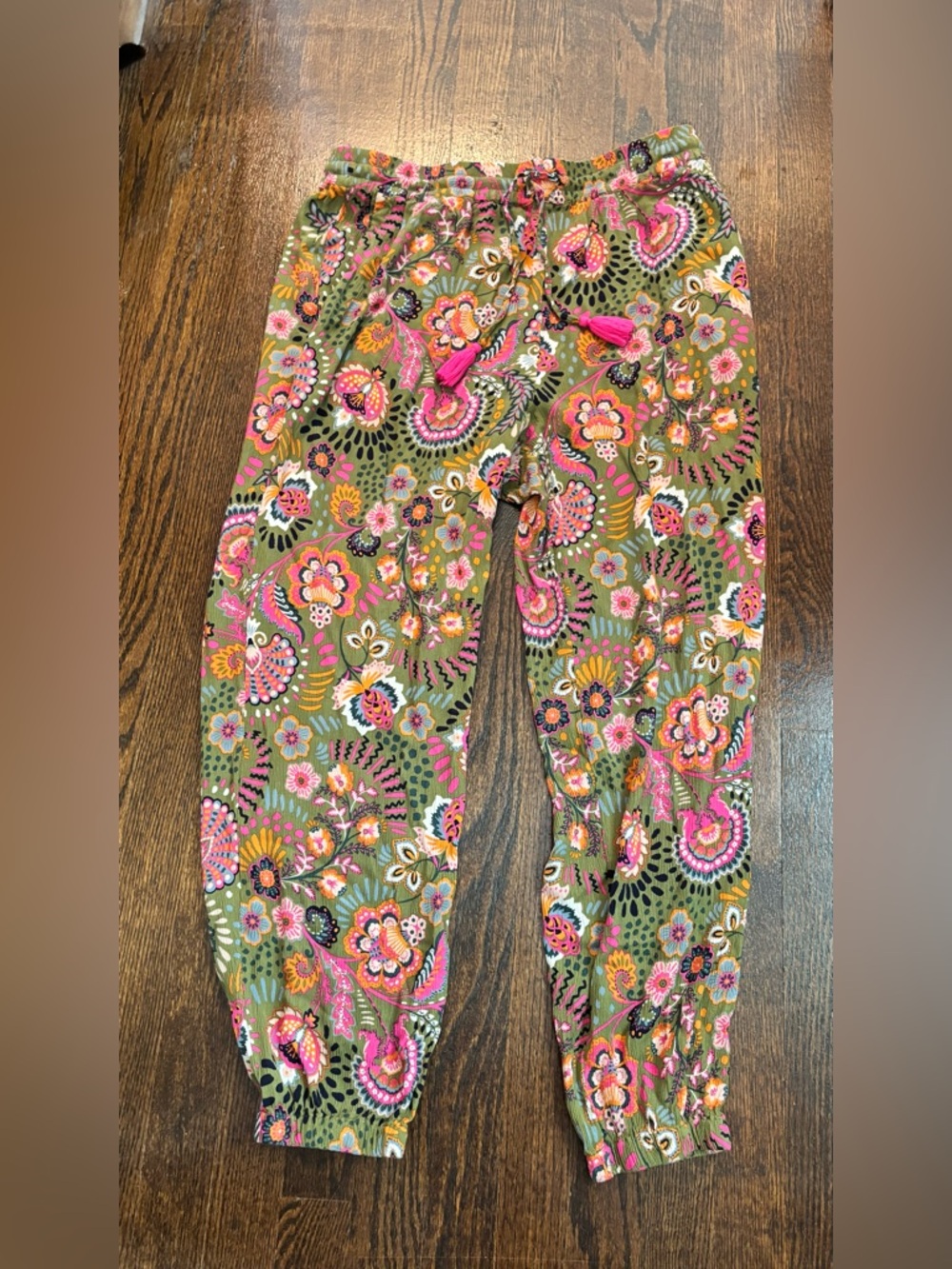 Boden Floral Jogger Pants Size 12 EUC